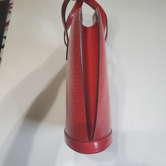 Louis Vuitton Saint Jacques Handbag Red Epi Leather Purse - Picture 6 of 14